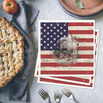 Flag And Symbols Of United States Id155 Paper Napkins by arrayforhome at Zazzle