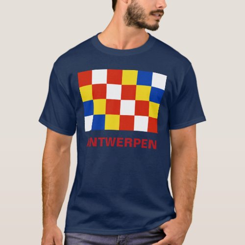 Flag Antwerpen Anvers Antwerp Province Belgium T_Shirt