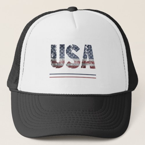  Flag AP16 Patriotic Grunge American Baseball USA Trucker Hat