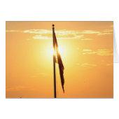 Flag at Sunrise Card (Front Horizontal)