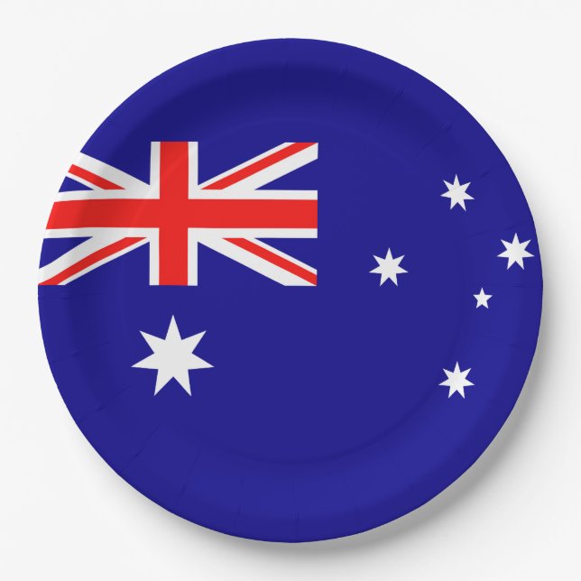 Flag Australia Paper Plates (Front)
