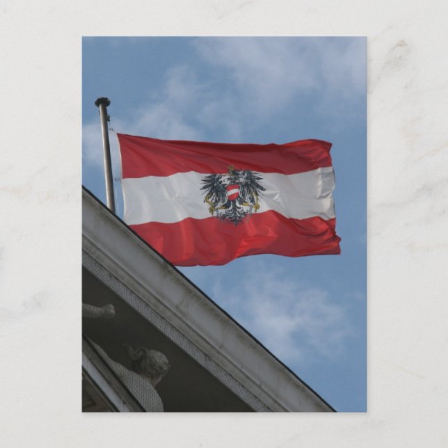flag austria emblem postcard (Front)