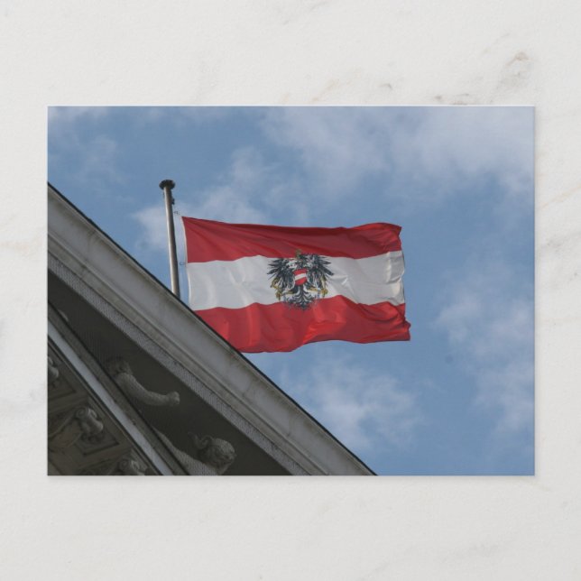 flag austria fly postcard (Front)