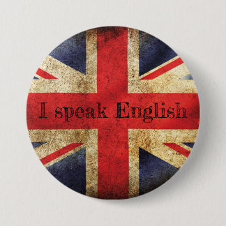 Flag Badge I speak English Button