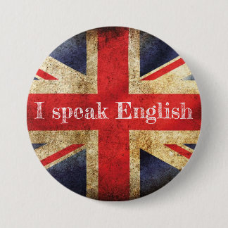 Flag Badge I speak English Button