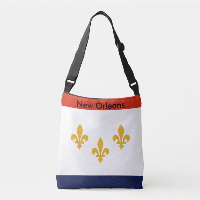 Flag Bag, New Orleans Crossbody Bag (Front)