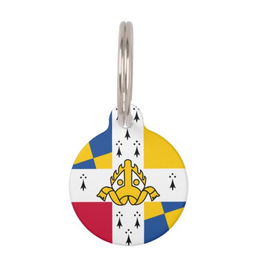 Flagbanner of Arms of Birmingham England Pet ID Tag