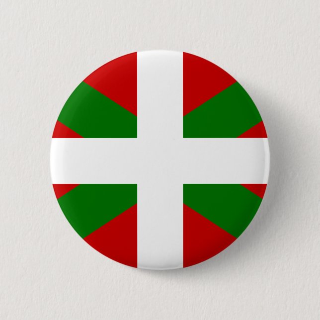 Flag Basque Country euskadi Pinback Button (Front)