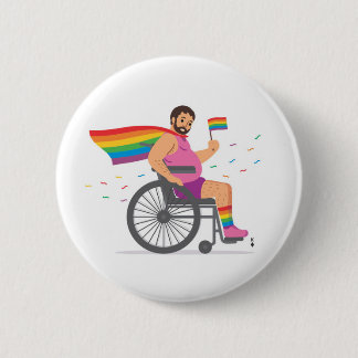 FLAG-BEAR-ERS  Wheelrchair hero Button