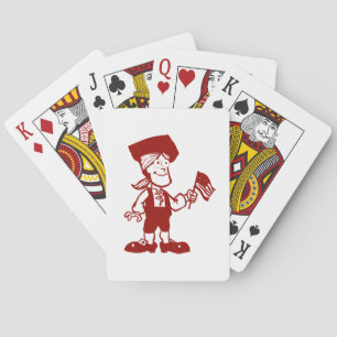 Flag Bearing Colonial Man Poker Cards