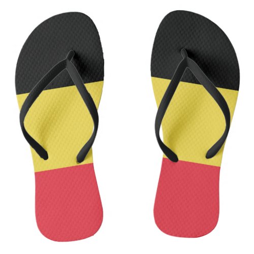 Flag Belgium Tricolor Flip Flops