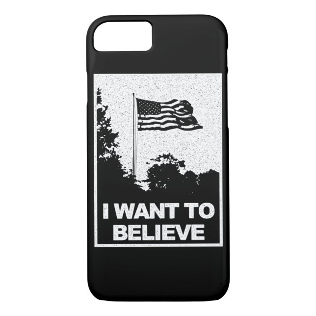 Flag Believe Silhouette - I Want To Believe Case-Mate iPhone Case (Back)