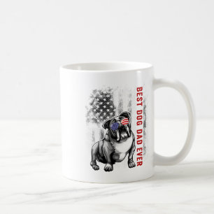 Flag Best English Bulldog Dad Ever 4th Of July Coffee Mug