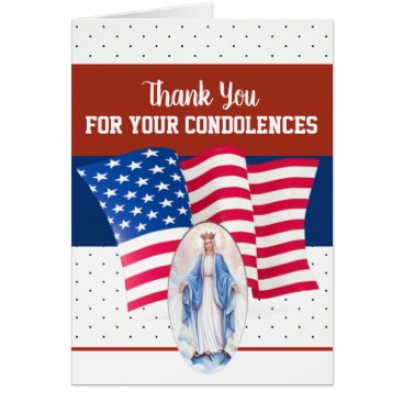 Flag Blessed Virgin Mary Condolence Thank You Flag Blessed Virgin Mary Condolence Thank You
