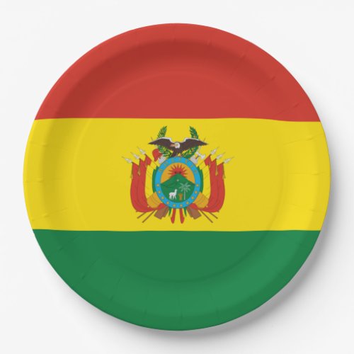 Flag Bolivia Paper Plates