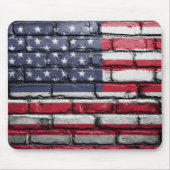 Flag Brick Wall Mouse Pad (Front)