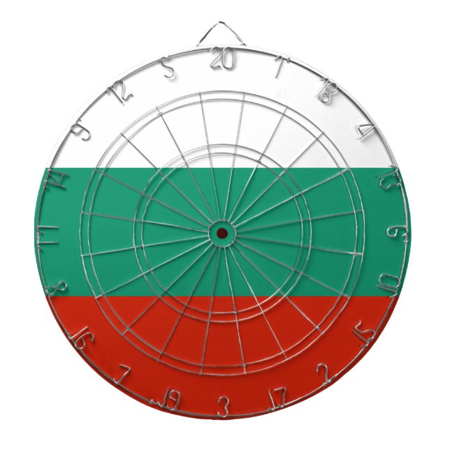 Flag Bulgaria tricolor Dart Board (Front)
