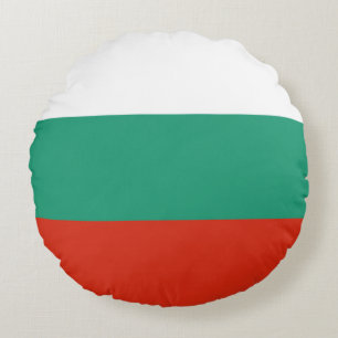 Flag Bulgaria tricolor Round Pillow