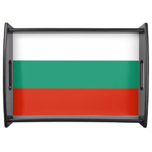 Flag Bulgaria tricolor Serving Tray