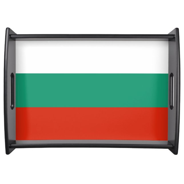 Flag Bulgaria tricolor Serving Tray (Front)