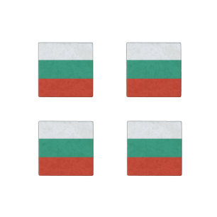 Flag Bulgaria tricolor Stone Magnet