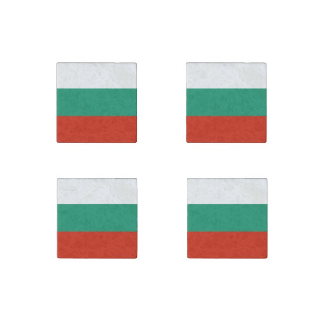 Flag Bulgaria tricolor Stone Magnet (Front)