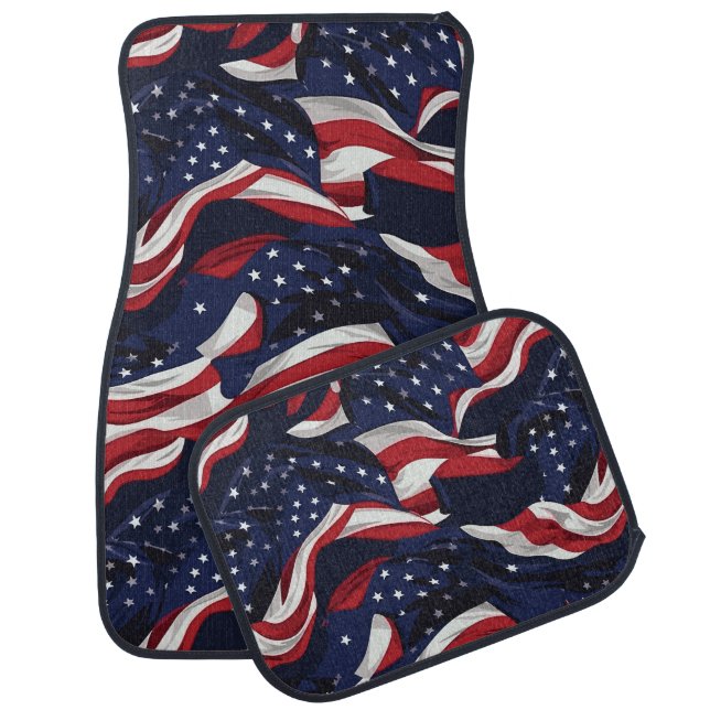 Flag Car Mat-Set Floor Mat (Set)