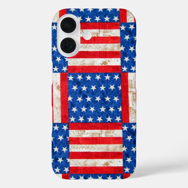 Flag Checkerboard Case-Mate iPhone Case (Back)