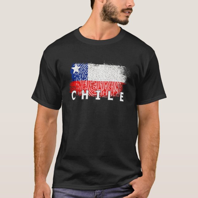 Flag Chile Nationality State Origin T-Shirt (Front)