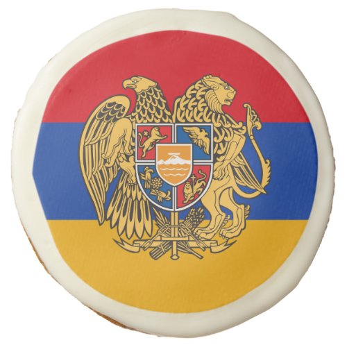 Flag Coat of Arms of Armenia Sugar Cookie