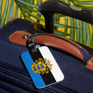 Flag/ coat of arms of Estonia Luggage Tag