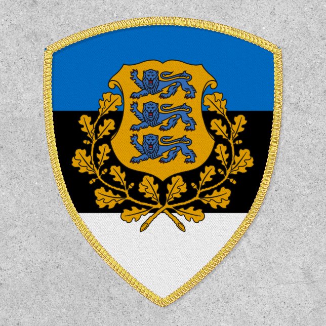 Flag/ coat of arms of Estonia Patch (Front)