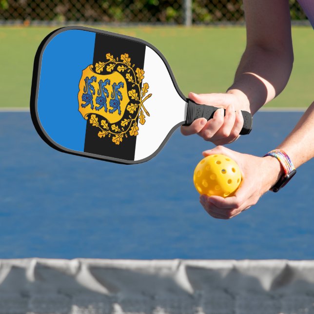 Flag/ coat of arms of Estonia Pickleball Paddle (Insitu)