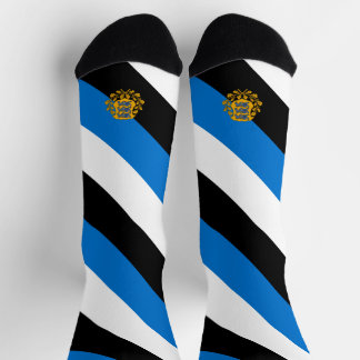 Flag/ coat of arms of Estonia Socks