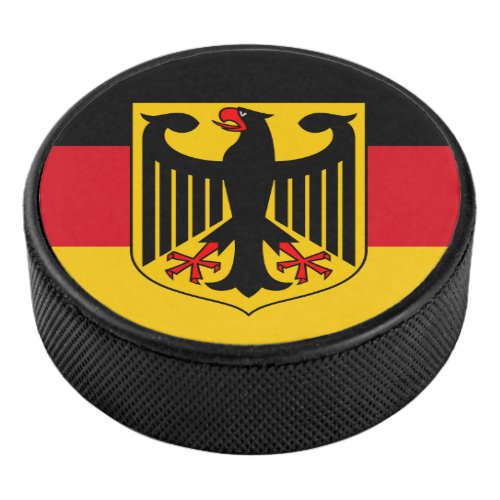 Flag coat of arms of Germany Hockey Puck