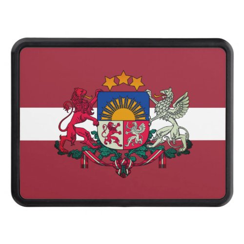 Flag coat of arms of Latvia Hitch Cover