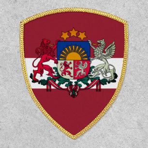 Flag/ coat of arms of Latvia Patch