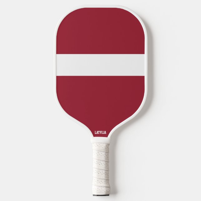 Flag/ coat of arms of Latvia Pickleball Paddle (Front)