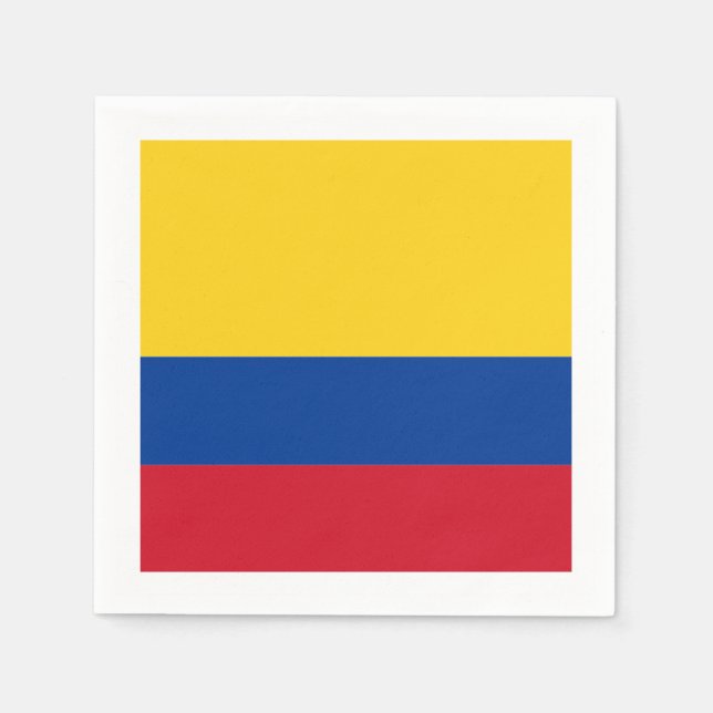 Flag: Colombia Paper Napkins (Front)