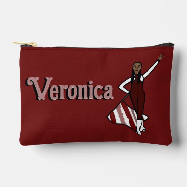 Flag / Color Guard Accessory Bag Burgundy  (Front)