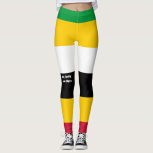 Flag Colors of St. Kitts   Leggings