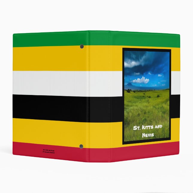 Flag Colors of St. Kitts Mini Binder (Background)