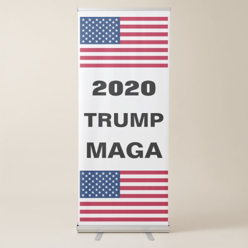 Flag Danald Trump President make America great Retractable Banner