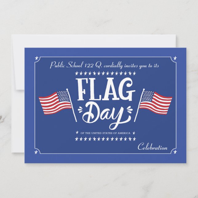 Flag Day Invitation (Front)