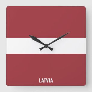 Flag Dazzling Patriotic Square Wall Clock
