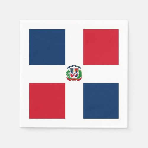 Flag Dominican Republic Napkins