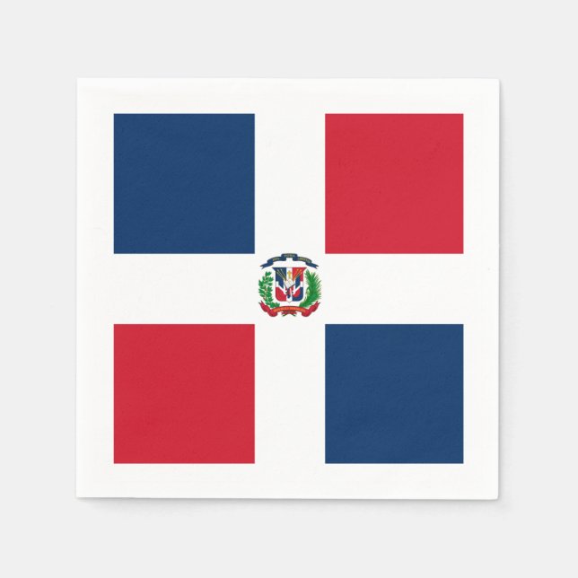 Flag: Dominican Republic Napkins (Front)