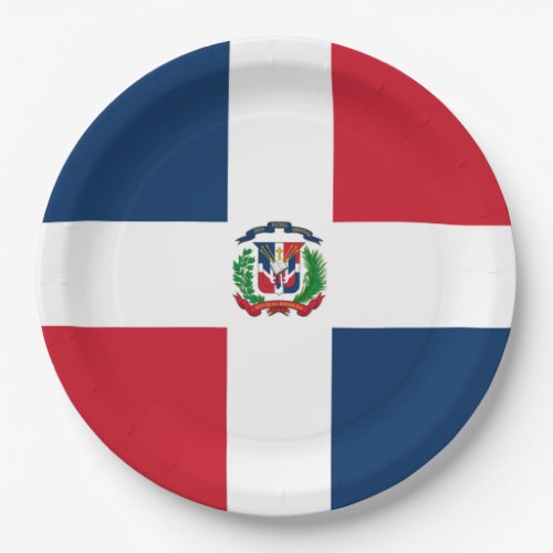 Flag Dominican Republic Paper Plates