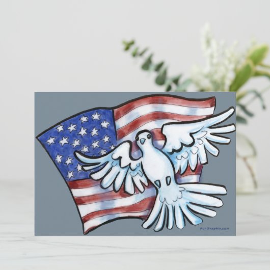 Flag Dove (Standing Front)