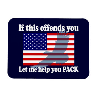 Flag & Eagle Patriot - USA Flag Magnet